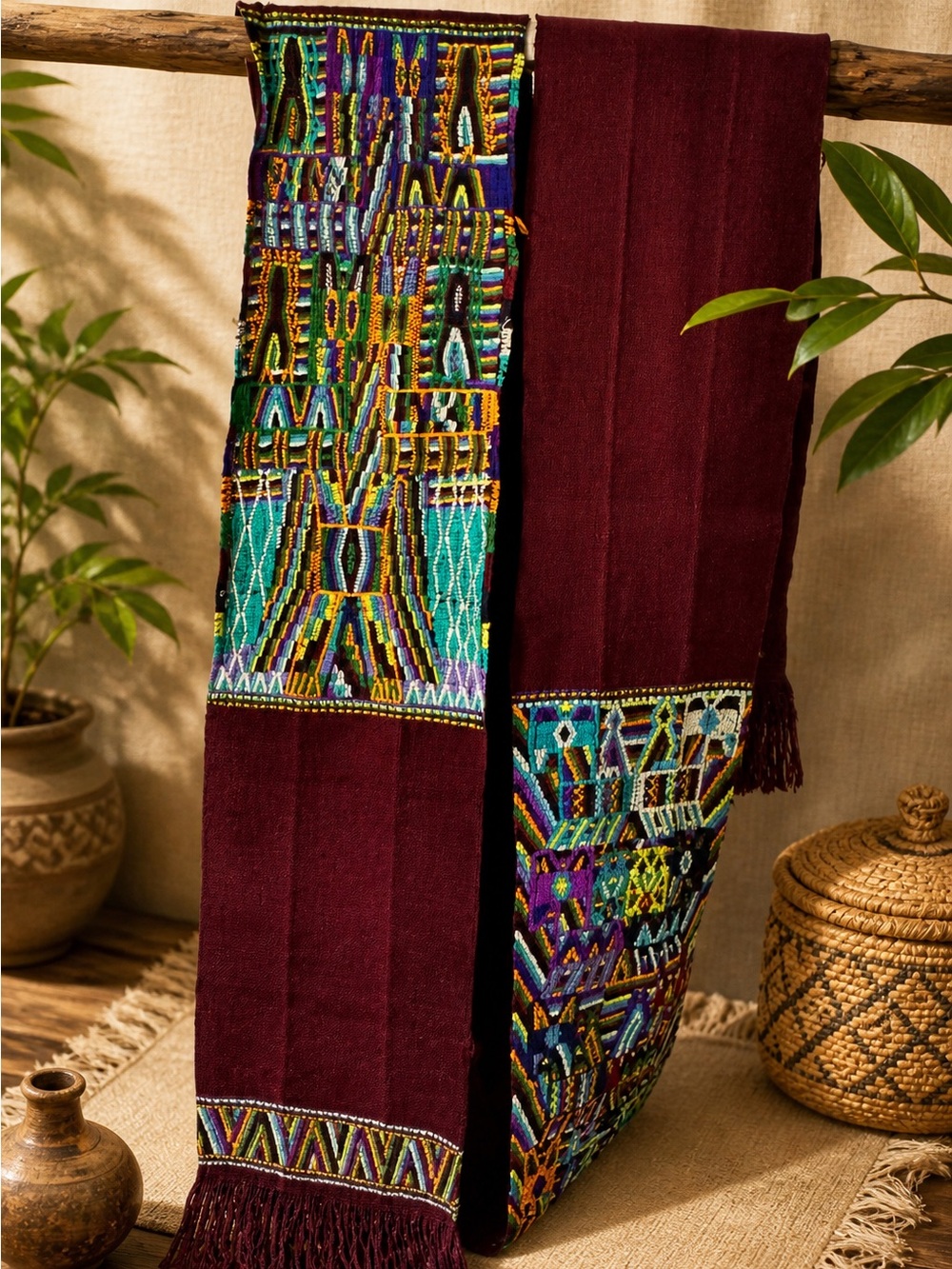 Handwoven Guatemalan Faja / Traditional Maya Belt – Ceremonial Textile Art